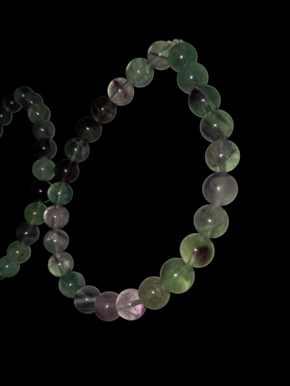 Stunning Vibrant Rainbow Fluorite 8mm Round Genuine Beads - Picture 5 of 10